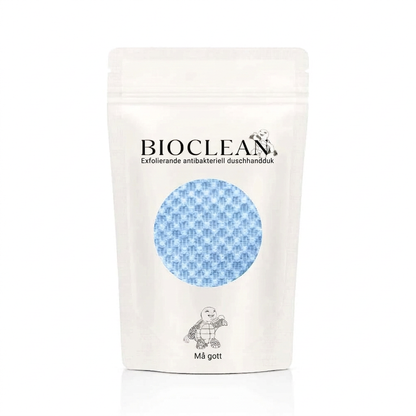 BioClean duschhandduk blå