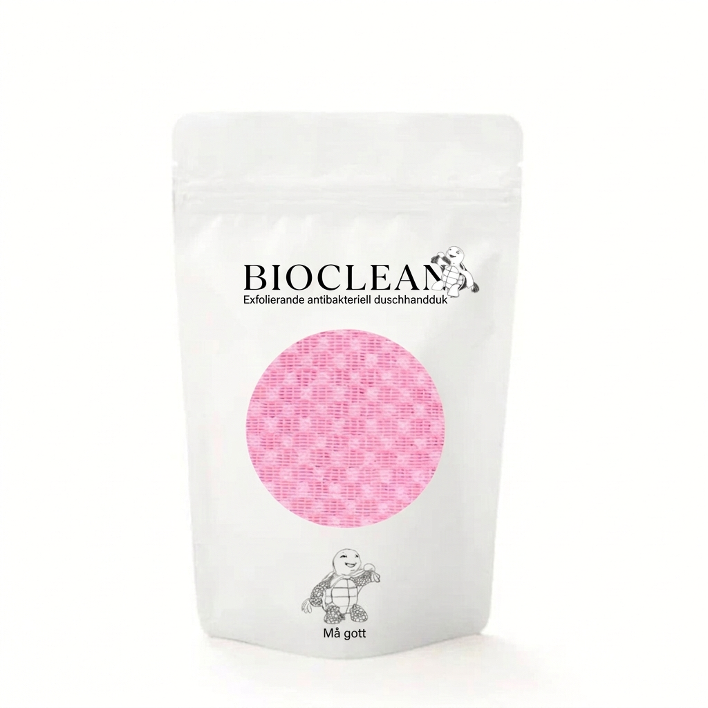 BioClean duschhandduk rosa