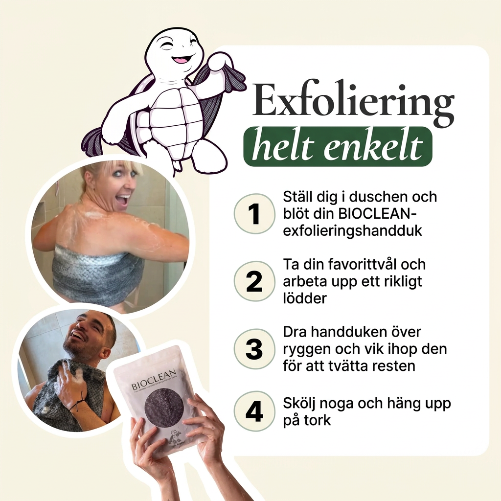 Exfoliering helt enkelt